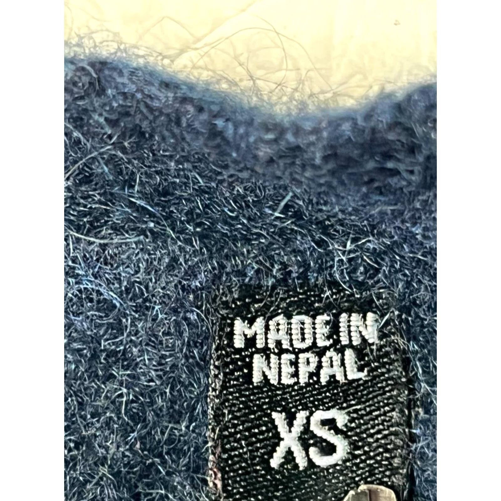 Vintage DSTLD Sweater Women XS Cashmere Blue Crew Neck Long Sleeve Pullover Solid 100% Made In Nepal Size XS / US 0-2 / IT 36-38 - 7 Thumbnail