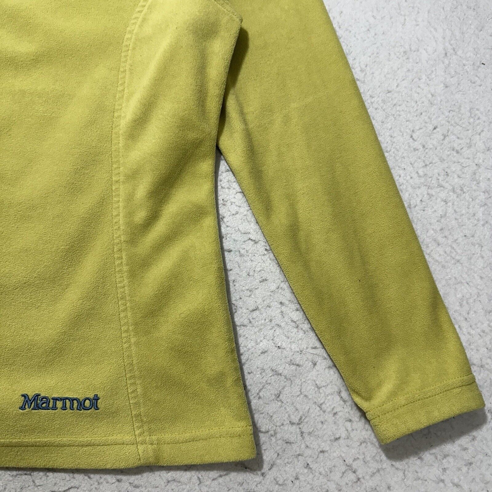 Marmot Marmot Large Yellow Green Sweatshirt 1/2 Zip Fleece Pullover Size L / US 10 / IT 46 - 7 Thumbnail