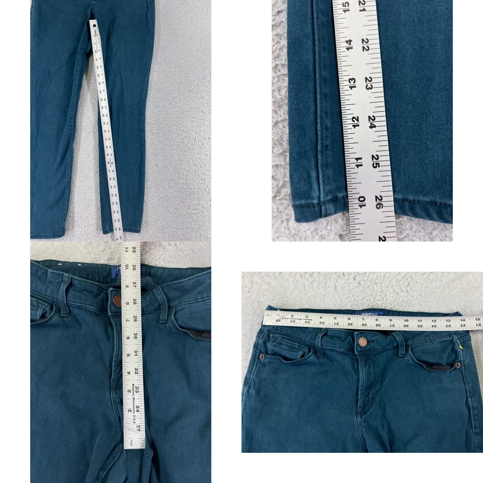 Old Navy VINTAGE Old Navy Pants Womens 6 Blue Denim Skinny Rocstar Mid Rise Cotton 26x26 Size 28" / US 6 / IT 42 - 8 Thumbnail