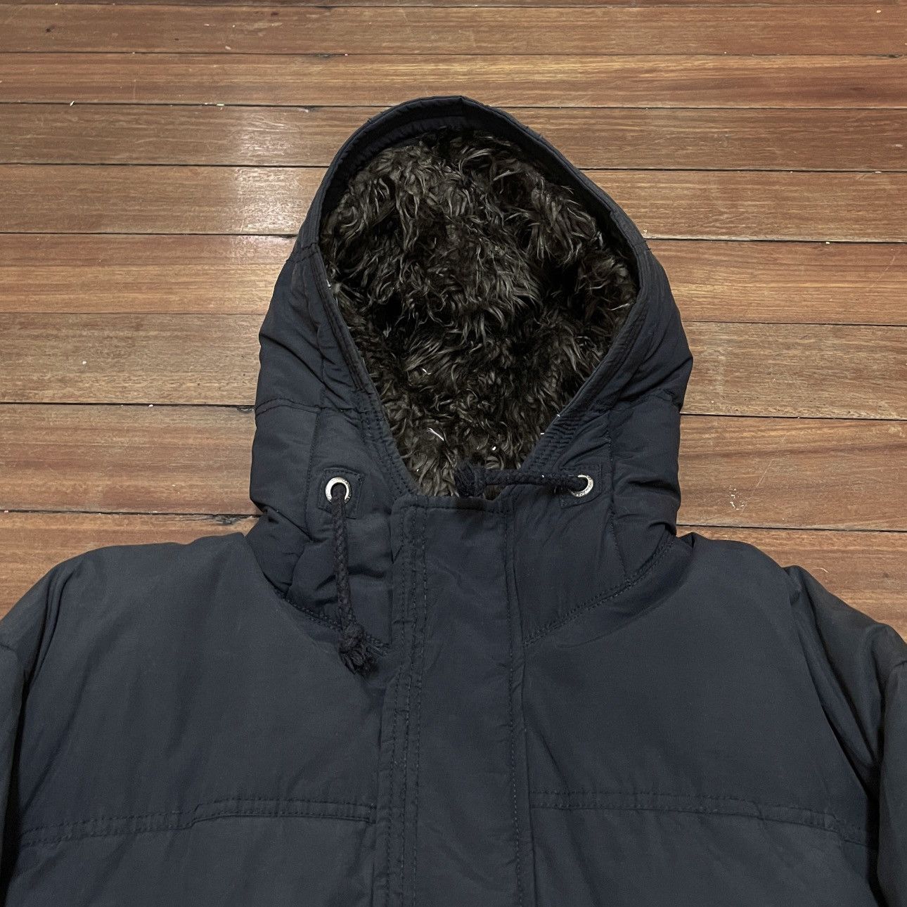 Abercrombie & Fitch × Vintage Very Rare Vintage Brand Abercrombie & Fitch Fur Puffer 1990s Size US L / EU 52-54 / 3 - 3 Thumbnail