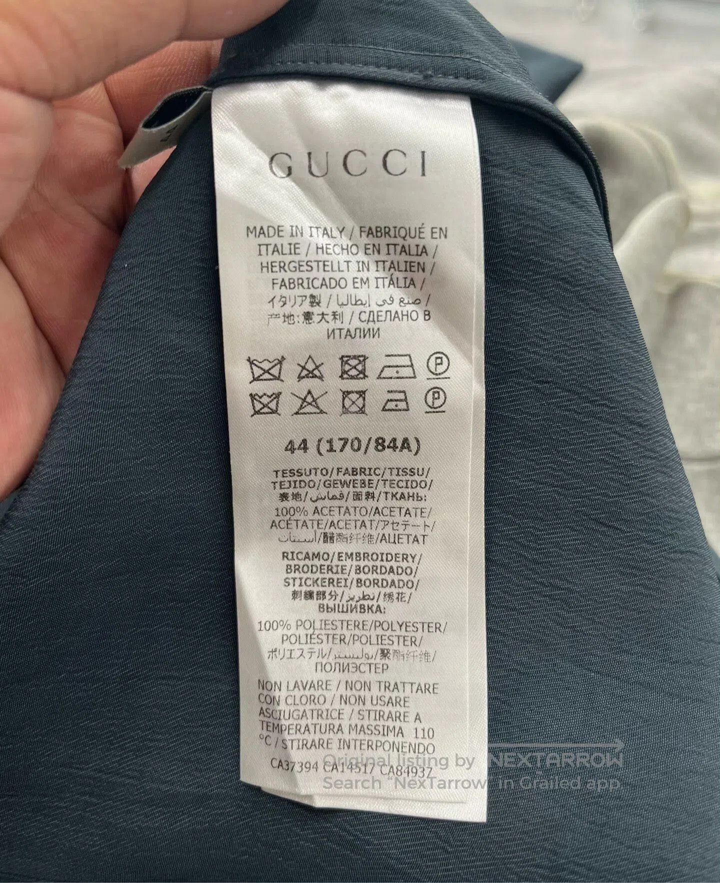 Gucci Gucci Gray Short Sleeve Shirt. Size US S / EU 44-46 / 1 - 4 Thumbnail