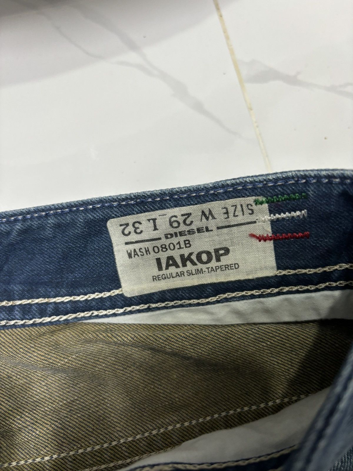 Diesel × Jean Vintage Diesel Blue Jeans Distressed Denim Size US 31 - 11 Thumbnail