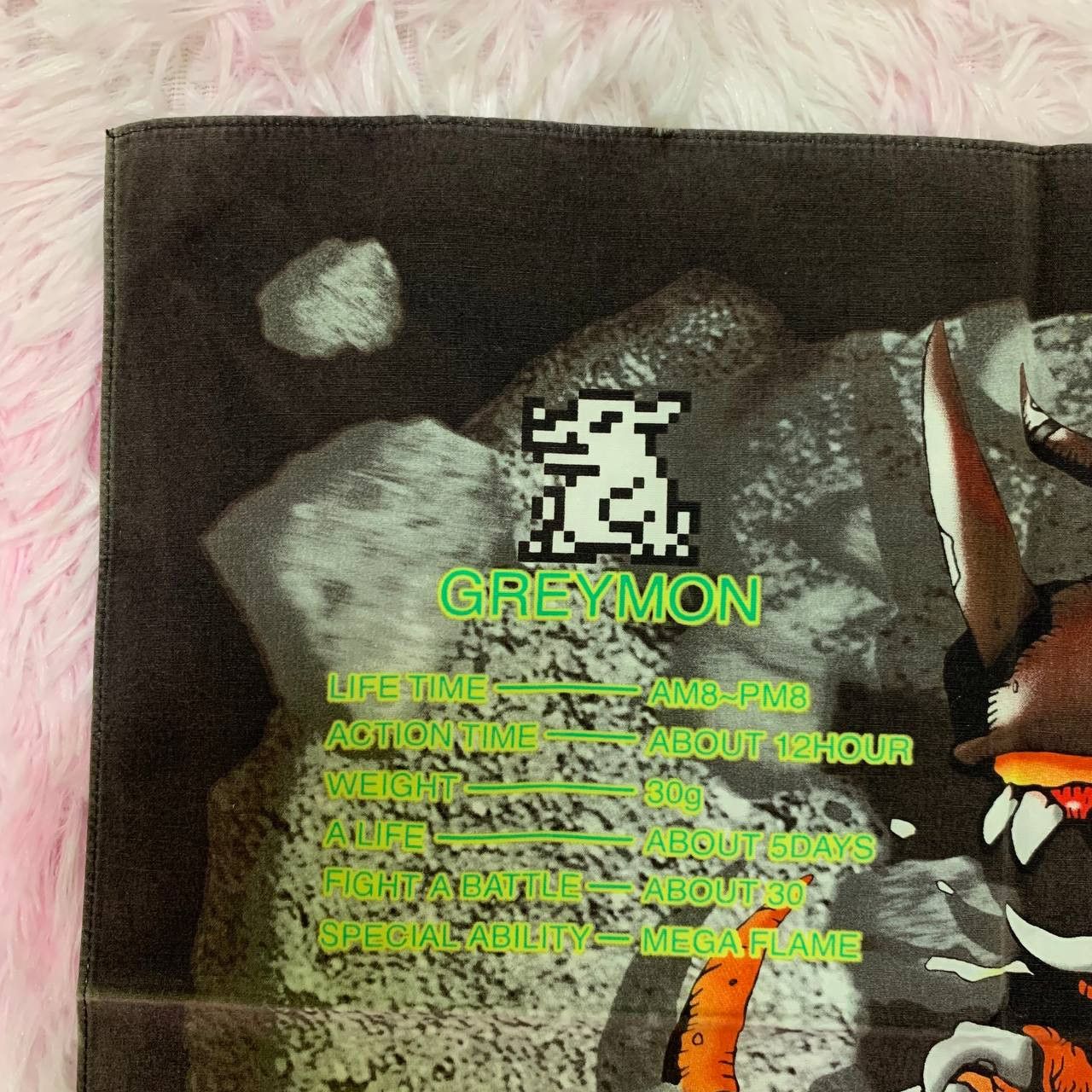 Anime × Japanese Brand × Vintage Vintage Digimon Adventure Digital Monster 1997 Handkerchief Size ONE SIZE - 5 Thumbnail