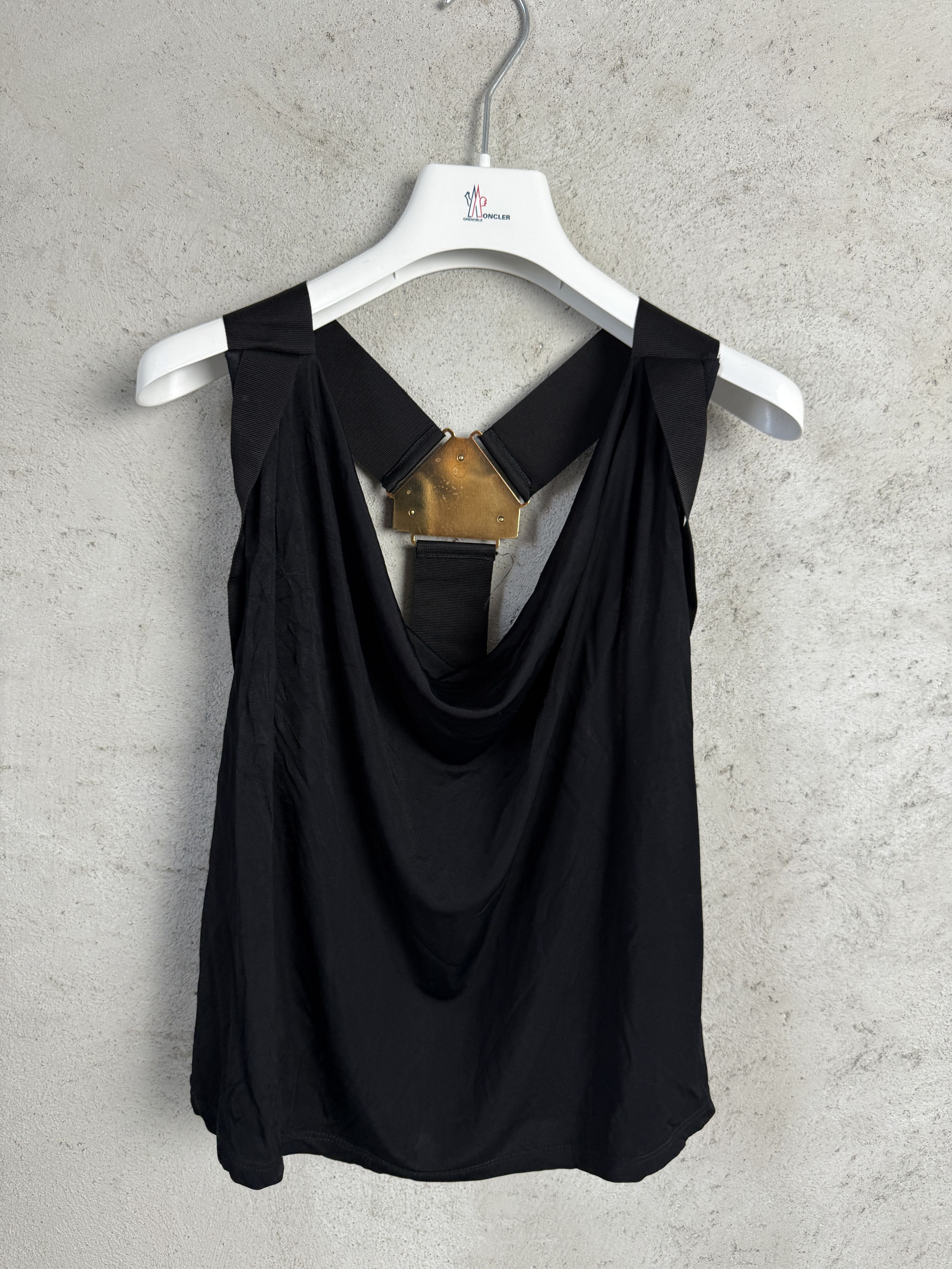 Versus Versace Versus Versace tank top blouse gold buckle Size S / US 4 / IT 40 - 1 Thumbnail