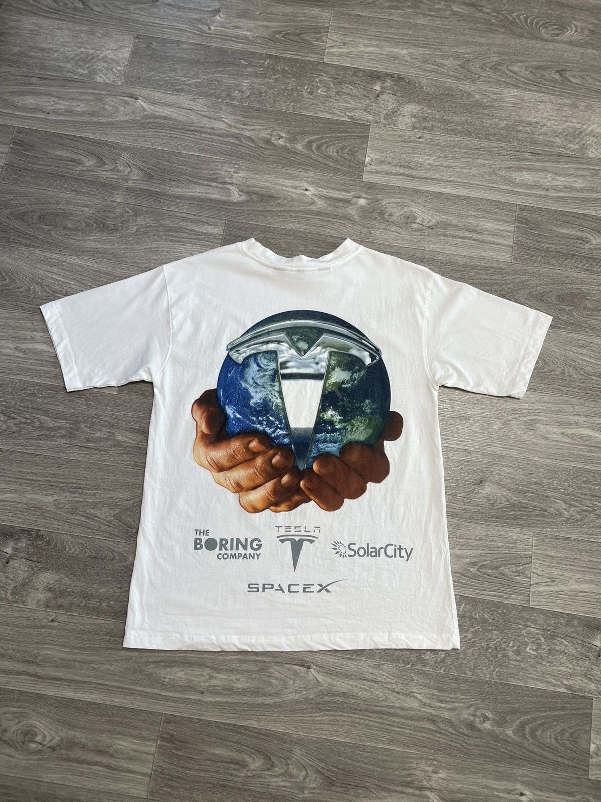 Marino Morwood Marino Morwood Elon Musk Spacex Tesla White T-Shirt Size US M / EU 48-50 / 2 - 2 Thumbnail
