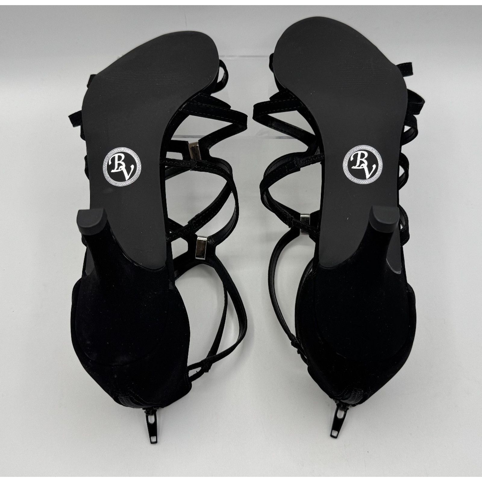 Other Bella Vita 11 Wide Width Black Strappy Heels Rhinestone Shoe Size US 11 / IT 41 - 7 Thumbnail