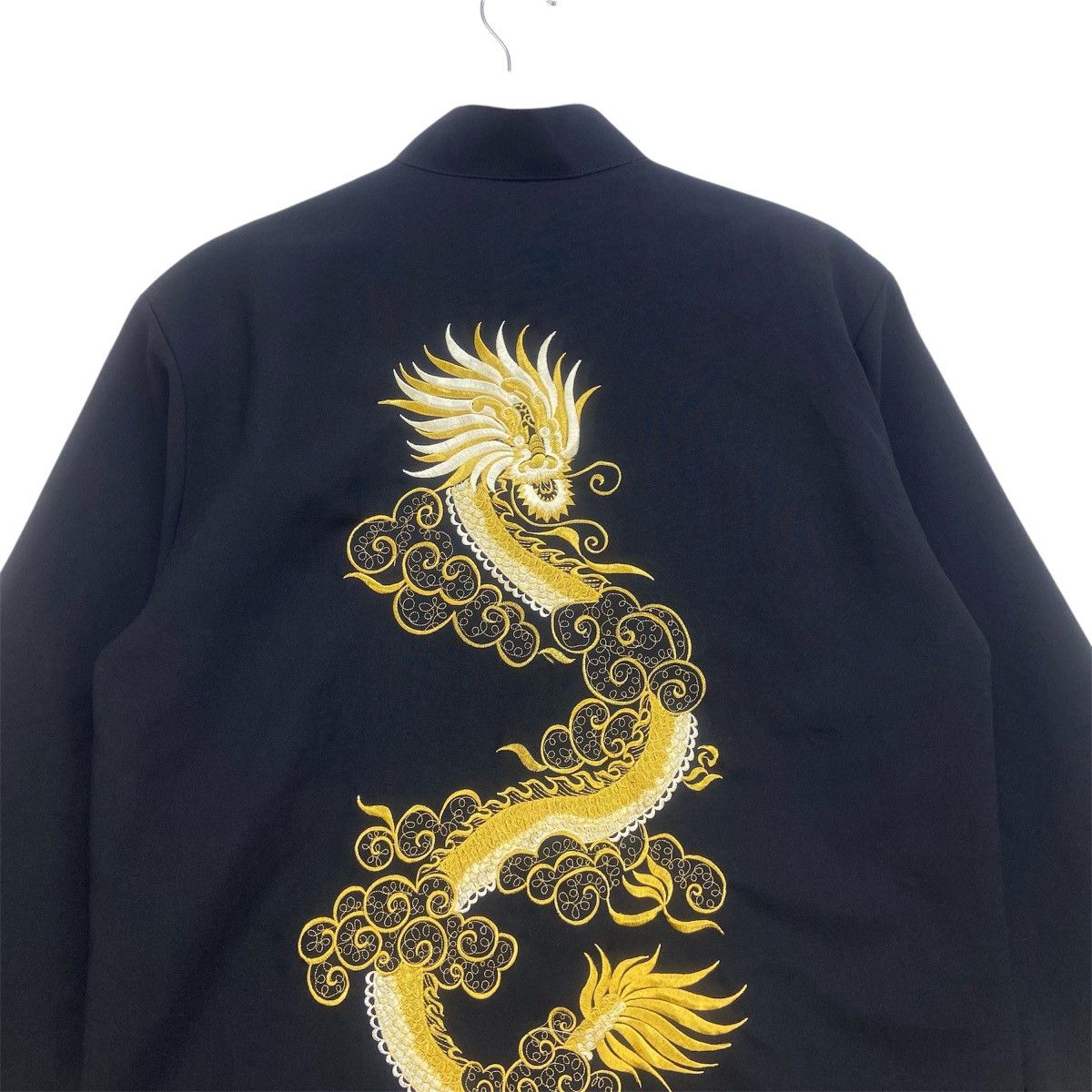 Japanese Brand 100% Silk Japanese Traditional Wear Gold Dragon Embroidered Size US M / EU 48-50 / 2 - 3 Thumbnail