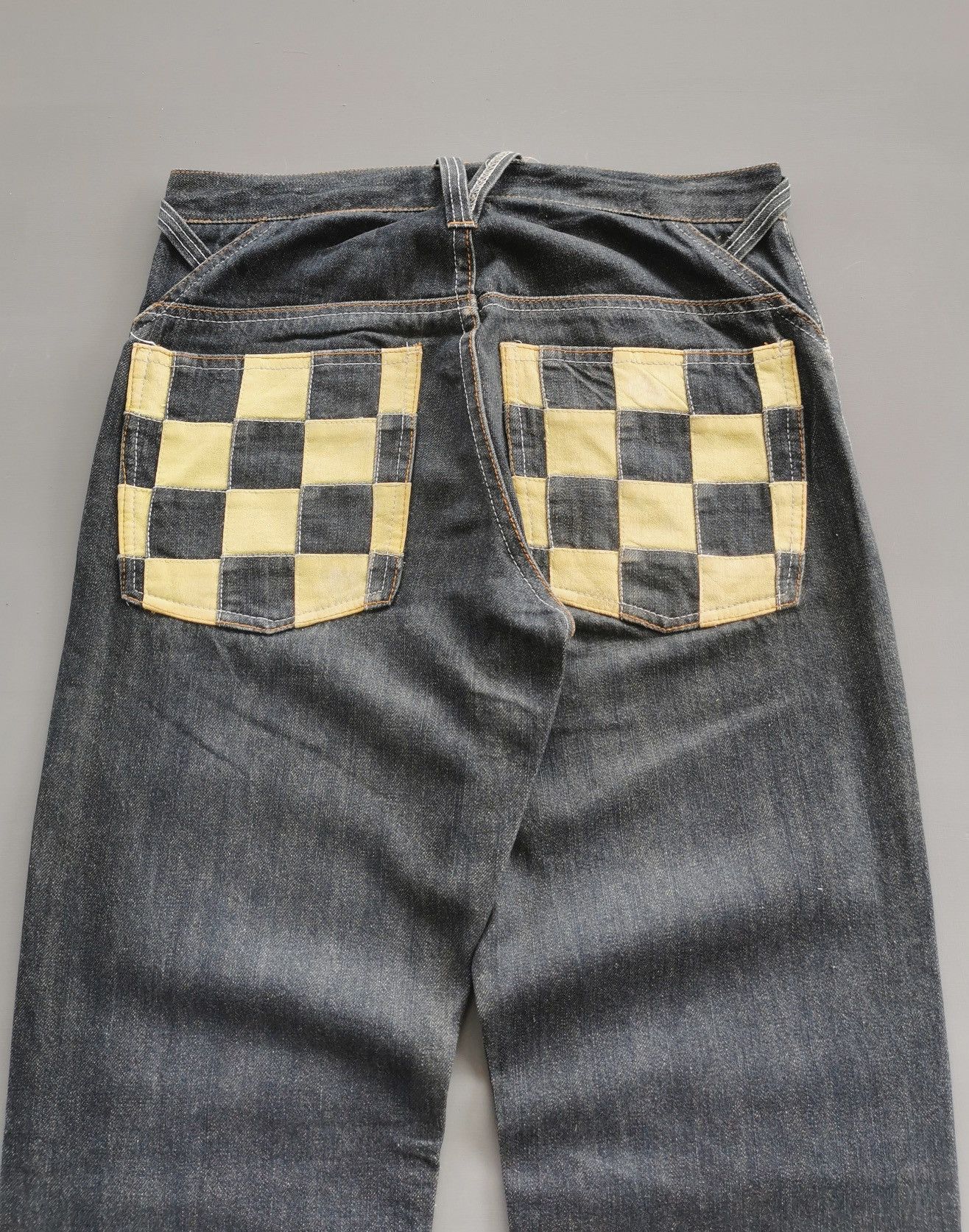 Japanese Brand Nylaus Japan Checkered Denim Jeans Size US 30 / EU 46 - 3 Thumbnail