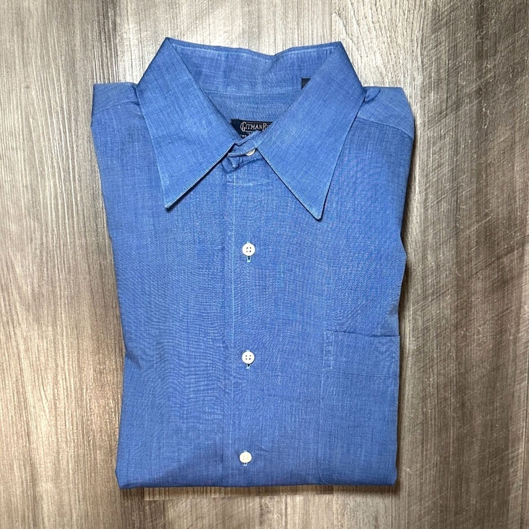 Vintage Gitman Bros Vintage Long Sleeve Button Down 14.5/32 Small Shirt Men Blue 14.5/32 Small Mens Vintage 90s? Size US S / EU 44-46 / 1 - 2 Thumbnail