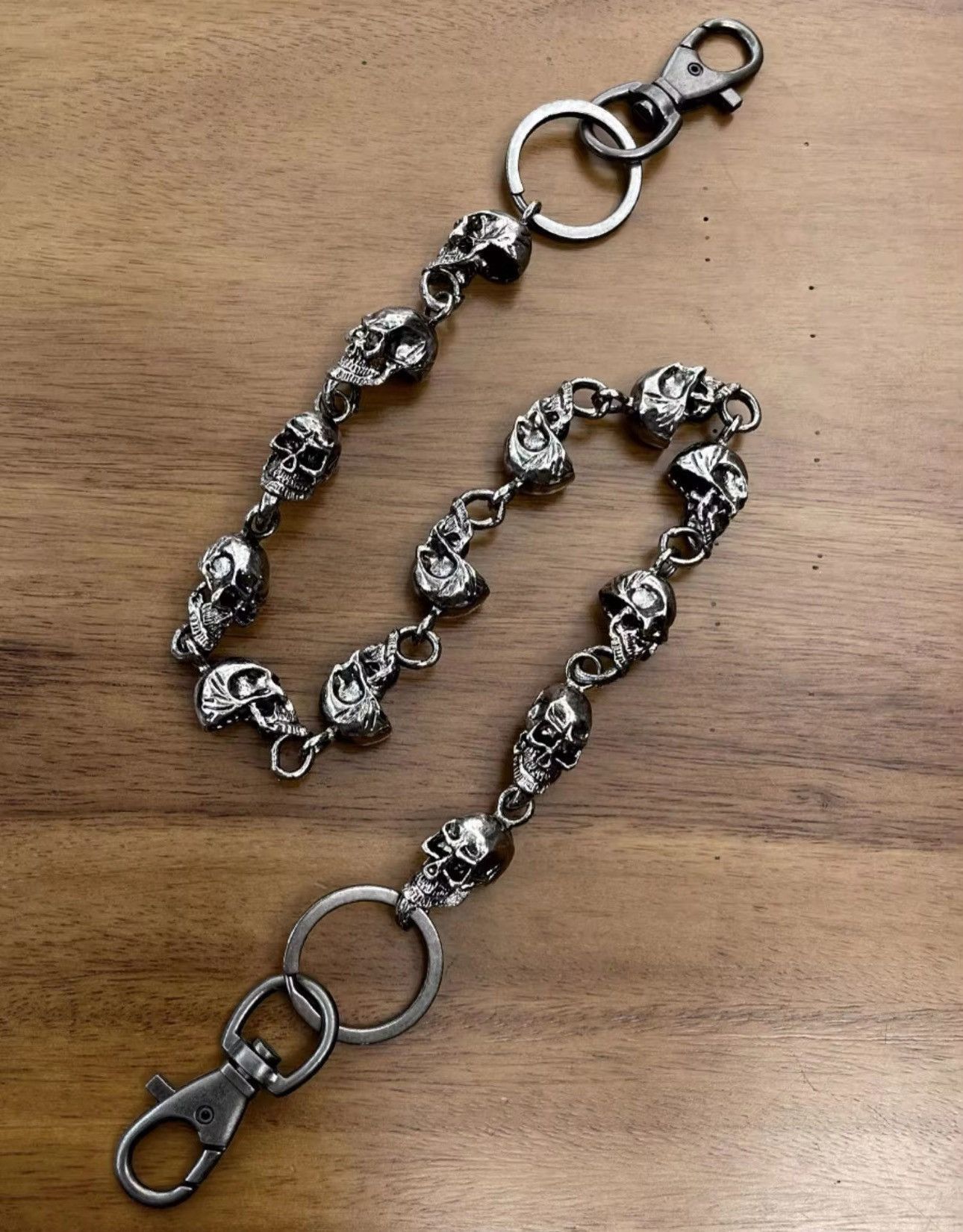 Jewelry Retro Goth Skull Wallet Jeans Chain Size ONE SIZE - 8 Thumbnail
