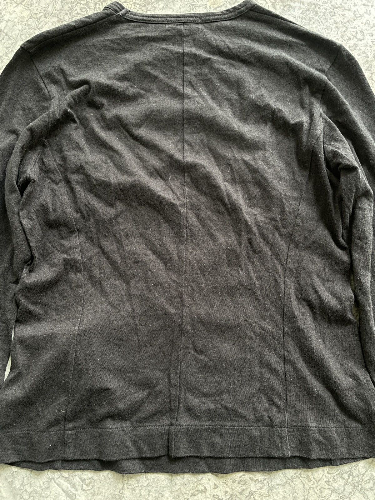 Comme des Garcons AD03 Tricot COMME des GARCONS Long Sleeves Black Plain Tees Size S / US 4 / IT 40 - 6 Thumbnail