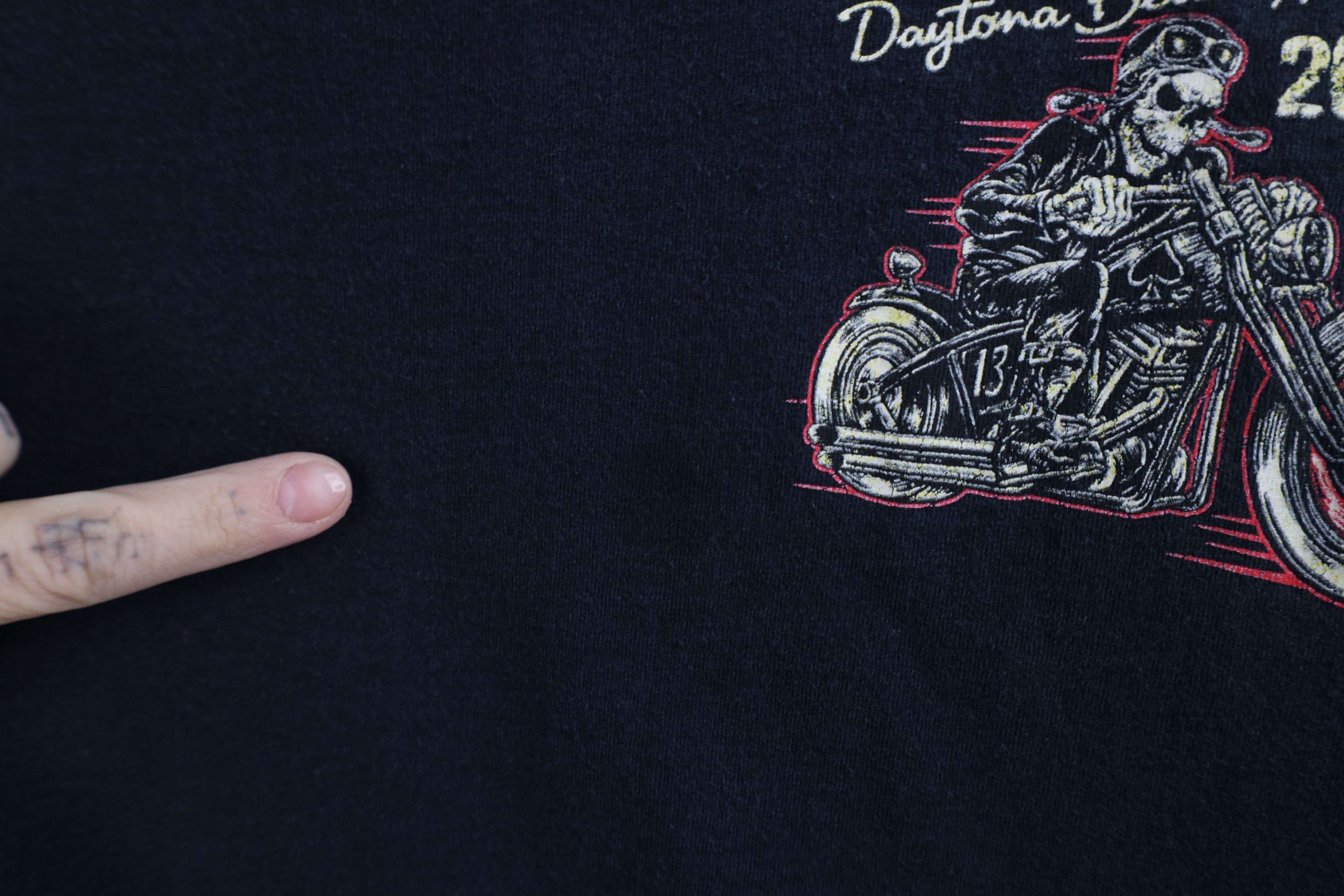 Vintage Vintage Y2K Daytona Bike Week Skeleton Motorcycle T-Shirt Size US L / EU 52-54 / 3 - 5 Thumbnail