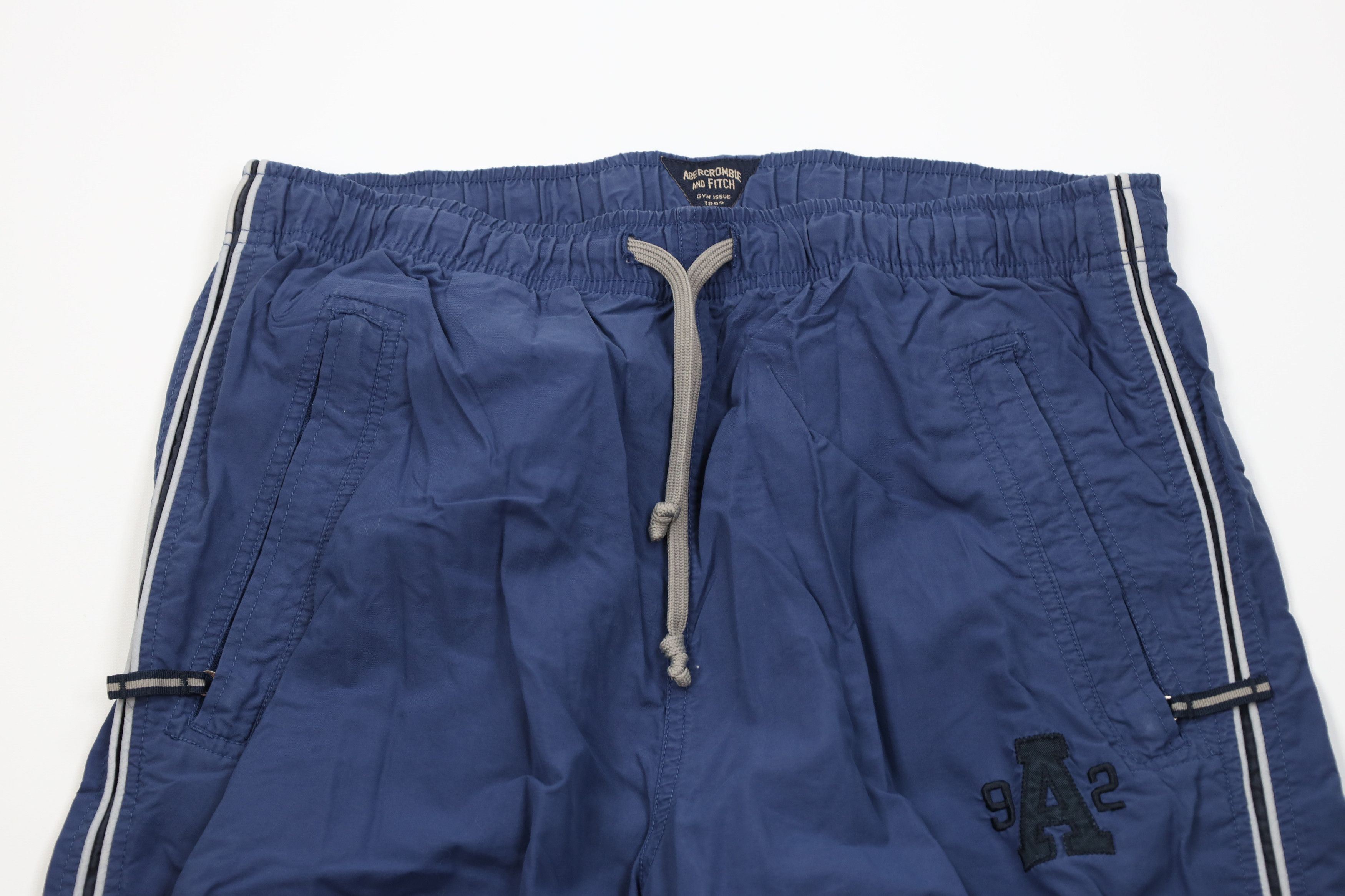 Abercrombie & Fitch Vintage 90s Y2K Abercrombie & Fitch Gym Wide Leg Pants Blue Size US 34 / EU 50 - 2 Thumbnail