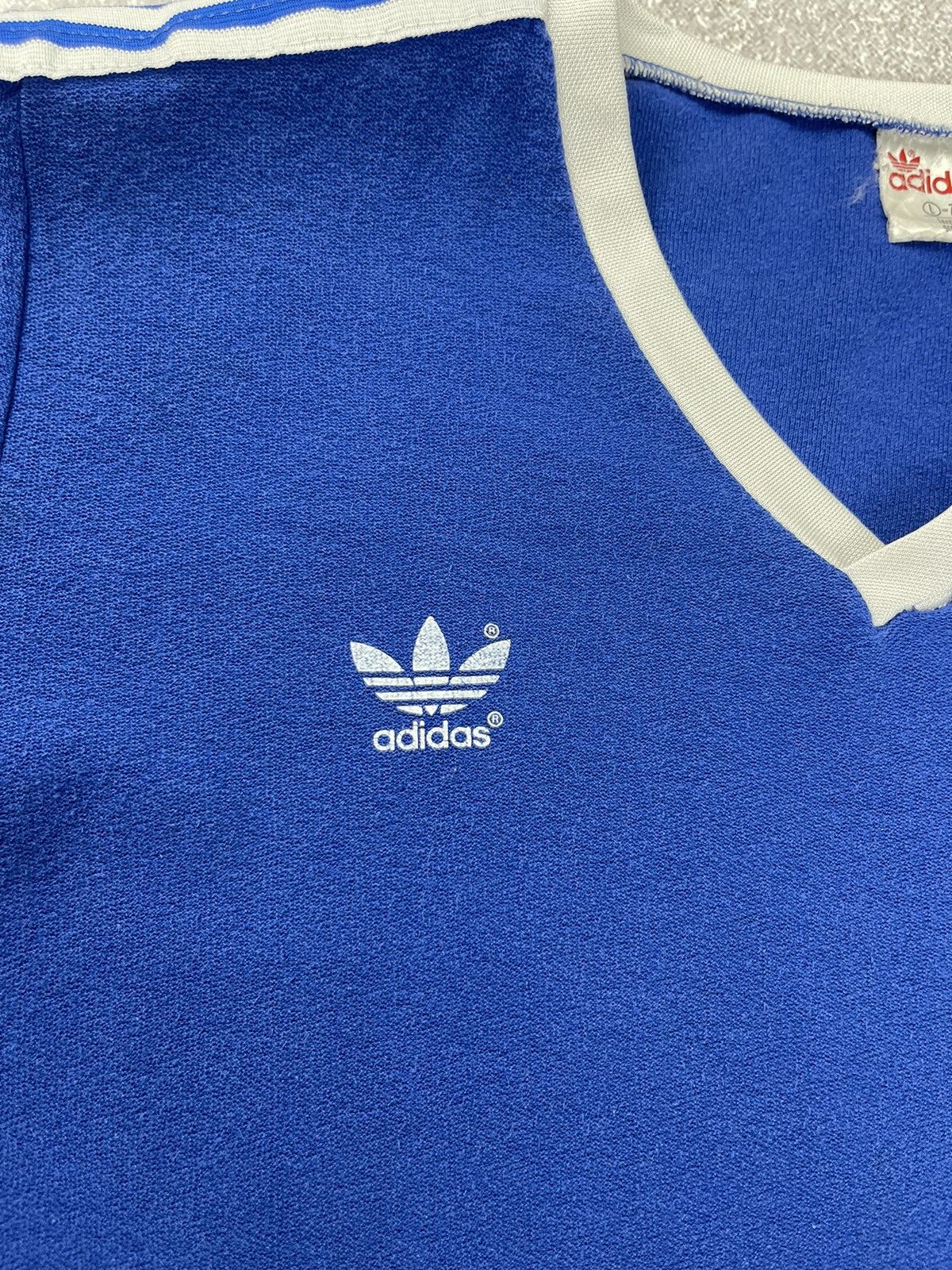 Adidas Vintage 70’s 80’s Adidas Soccer Jersey Made in West Germany Size US L / EU 52-54 / 3 - 6 Thumbnail