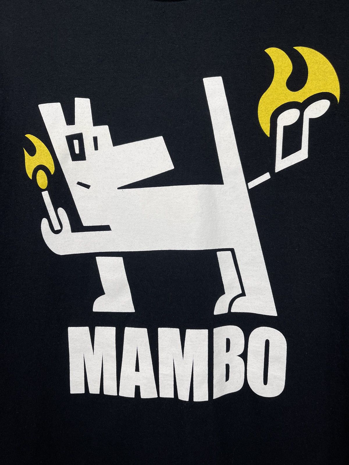 Mambo Mambo Y2K Vintage Black Cotton Front Logo T-Shirt Size M Size US M / EU 48-50 / 2 - 5 Thumbnail