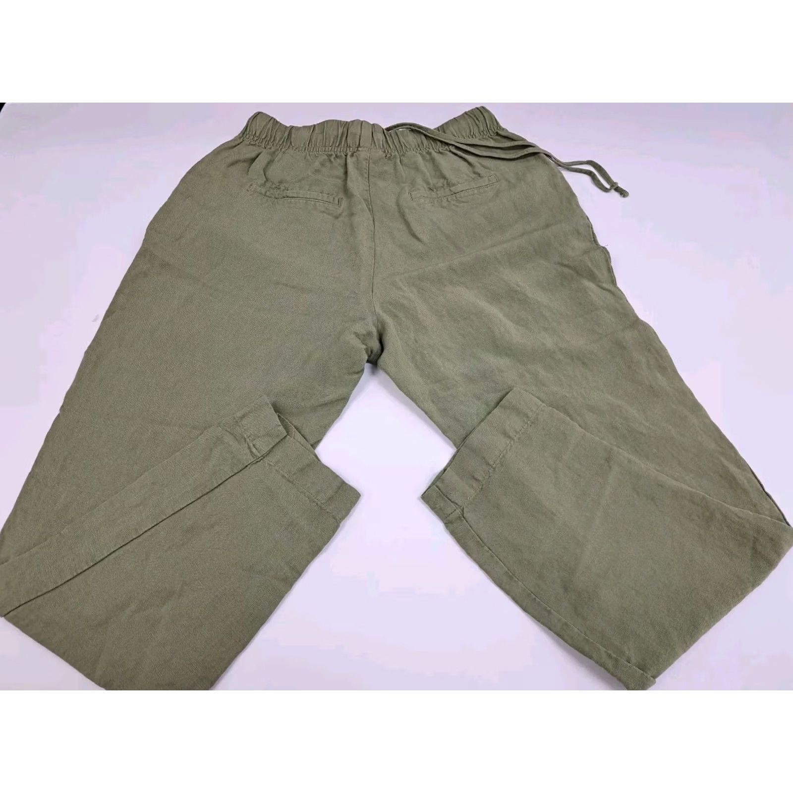 Vintage A New Day Pants Womens XS Green Casual Linen/Rayon #5309 Size 26" / US 2 / IT 38 - 2 Thumbnail