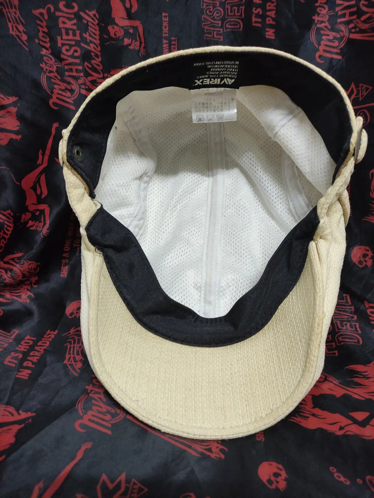 Avirex Avirex Vintage Baretta Hat Linen Size ONE SIZE - 3 Thumbnail