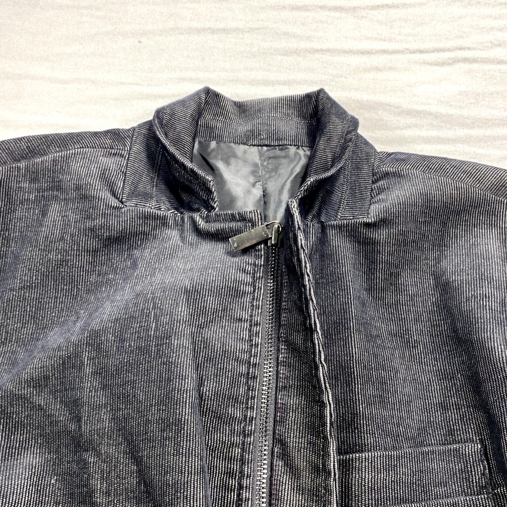 Kenneth Cole Kenneth Cole Reaction Mens Corduroy Sport Coat Jacket Black 40 Chest Small Zipper 2-Button Single-Breasted Coat & Suit Jacket Size 36R - 5 Thumbnail