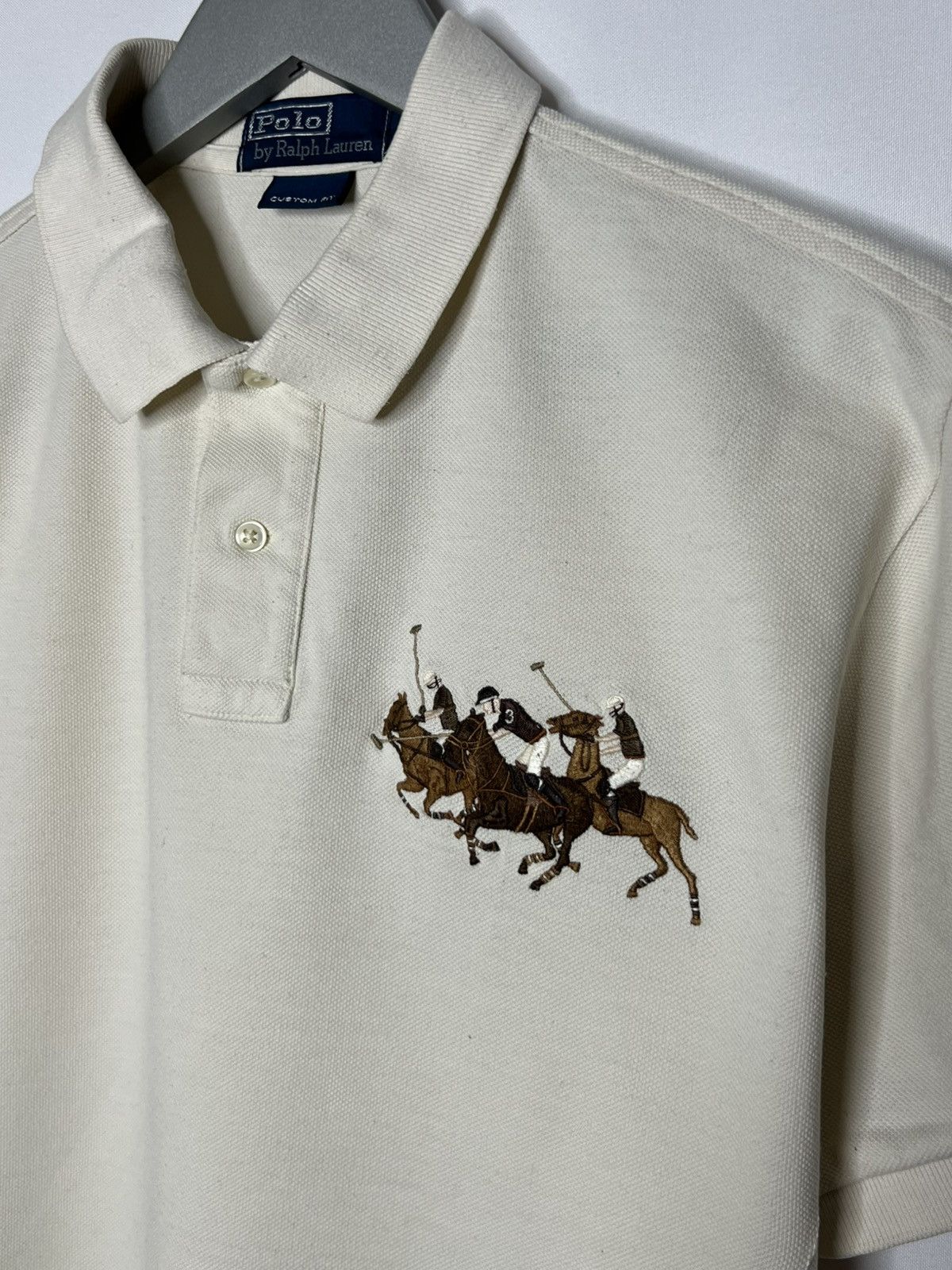 Polo Ralph Lauren Vintage Polo Ralph Lauren Big Pony #3 Polo Shirt Hype Size US L / EU 52-54 / 3 - 3 Thumbnail