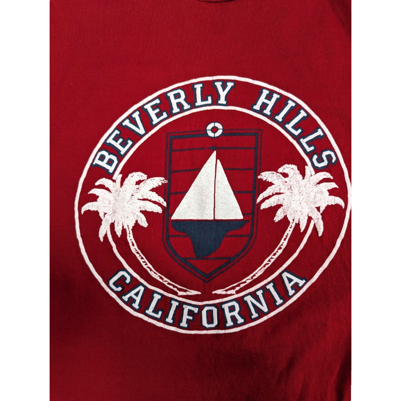 Jerzees VINTAGE 90s Red JERZEES T-Shirt Men XL USA Made Crew Neck Graphic Tee Rodeo California Size US XL / EU 56 / 4 - 4 Thumbnail