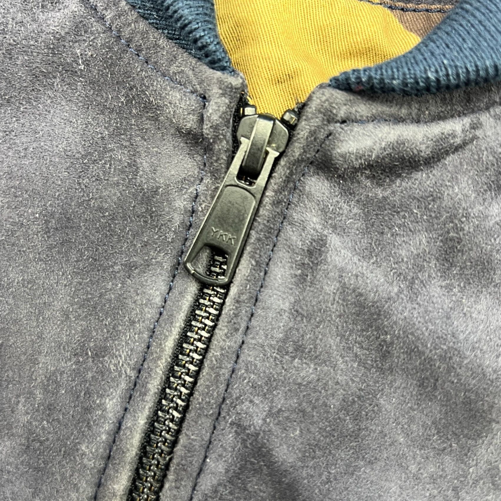 Levi's Levi's Made & Crafted Italy Goat Suede Jacket Mens Small Size S Blue Leather Biker Vintage No Absent Size US S / EU 44-46 / 1 - 5 Thumbnail