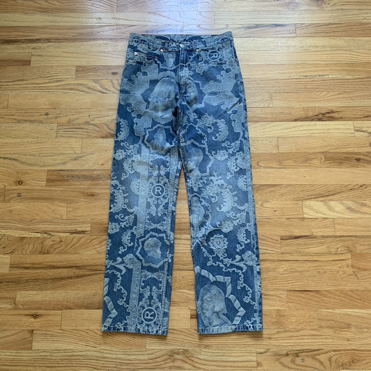 Martine Rose FW2020 Jacquard Regal Print Jeans | Grailed