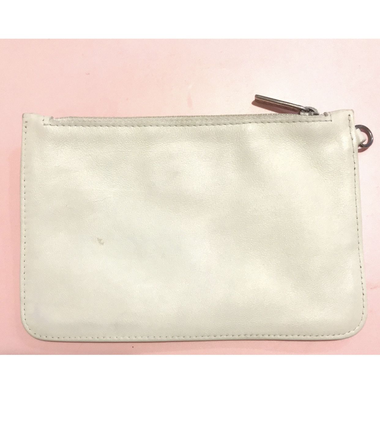 Chanel Vintage Chanel Pouch Coin Leather Case White Pink Silver Size ONE SIZE - 2 Thumbnail