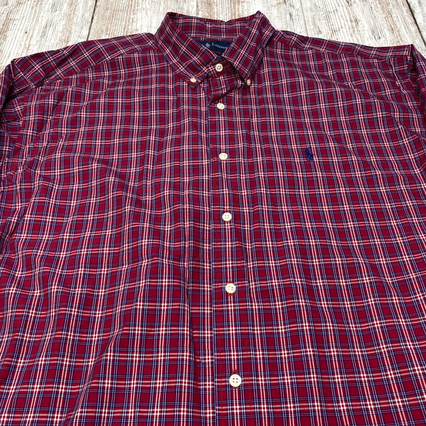 Ralph Lauren Ralph Lauren Blake Long Sleeve Button Up Mens 2XL Check Shirt 100% Cotton 7409 Size US XXL / EU 58 / 5 - 5 Thumbnail