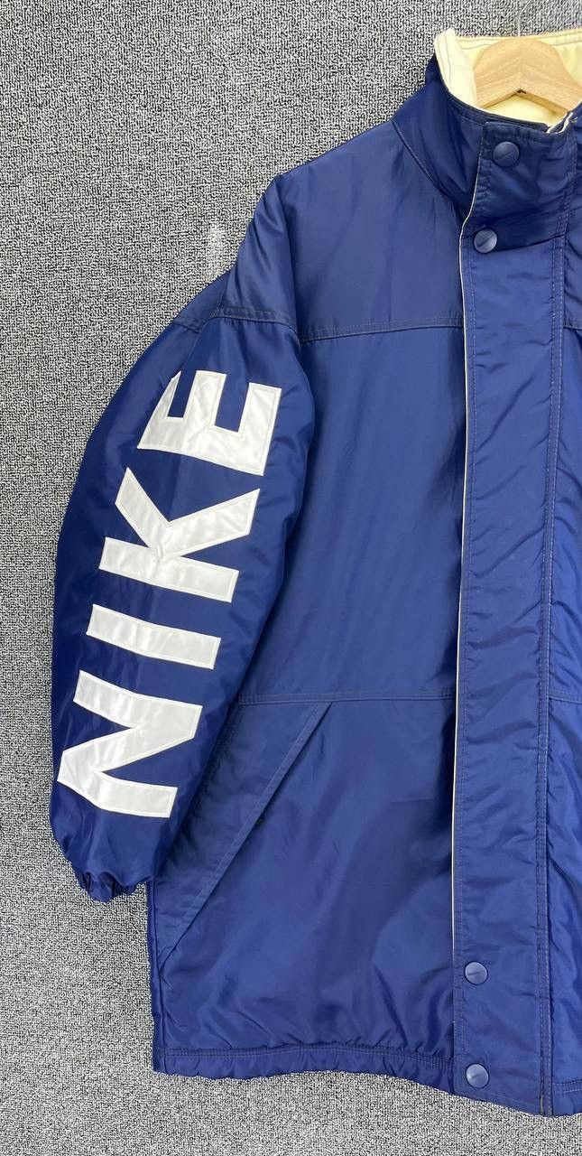 Nike × Vintage Vintage 90s Nike Spellout Jacket Size US L / EU 52-54 / 3 - 3 Thumbnail