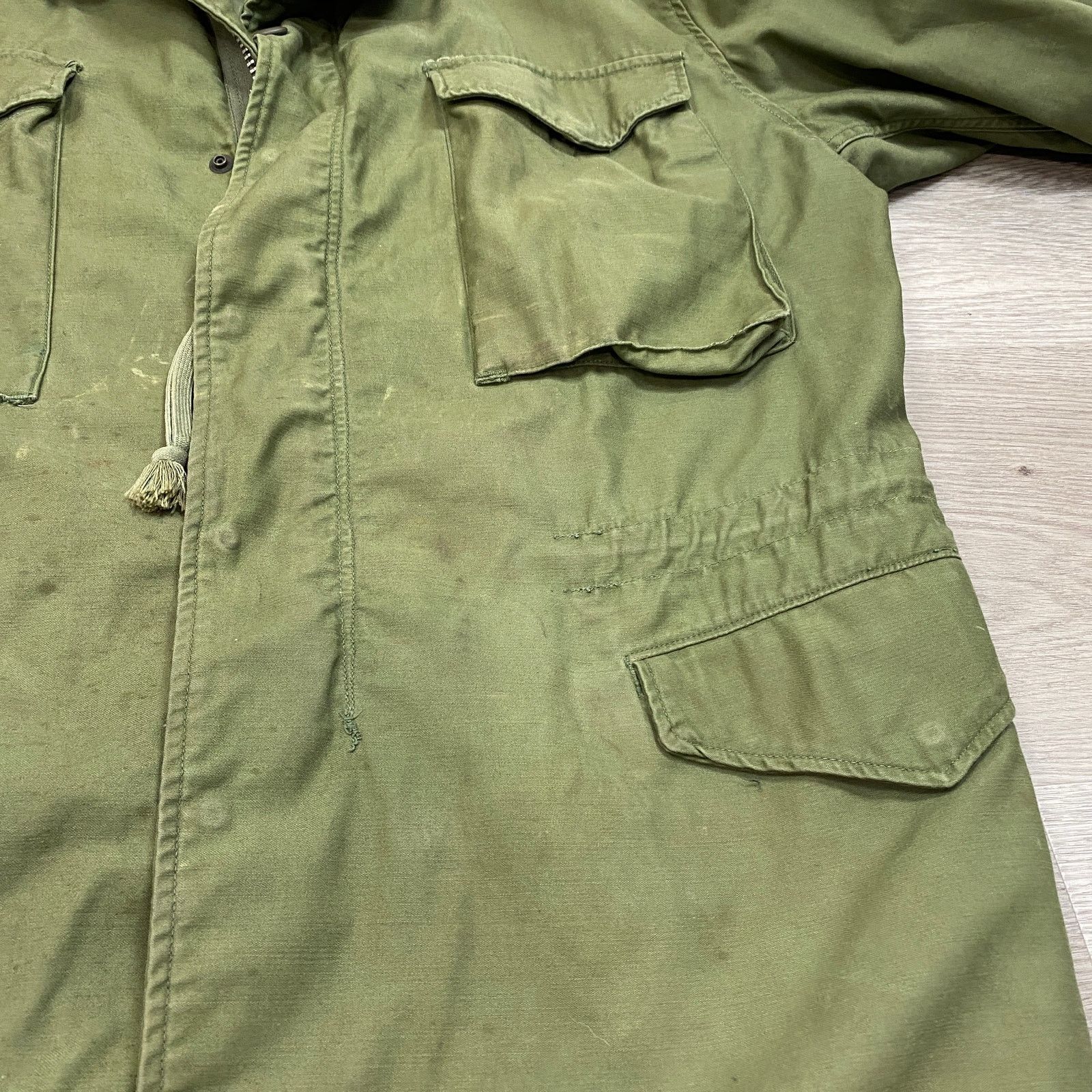 Vintage VTG OG 107 M 65 Field Sateen Hooded Military Jacket Medium Size US M / EU 48-50 / 2 - 10 Thumbnail