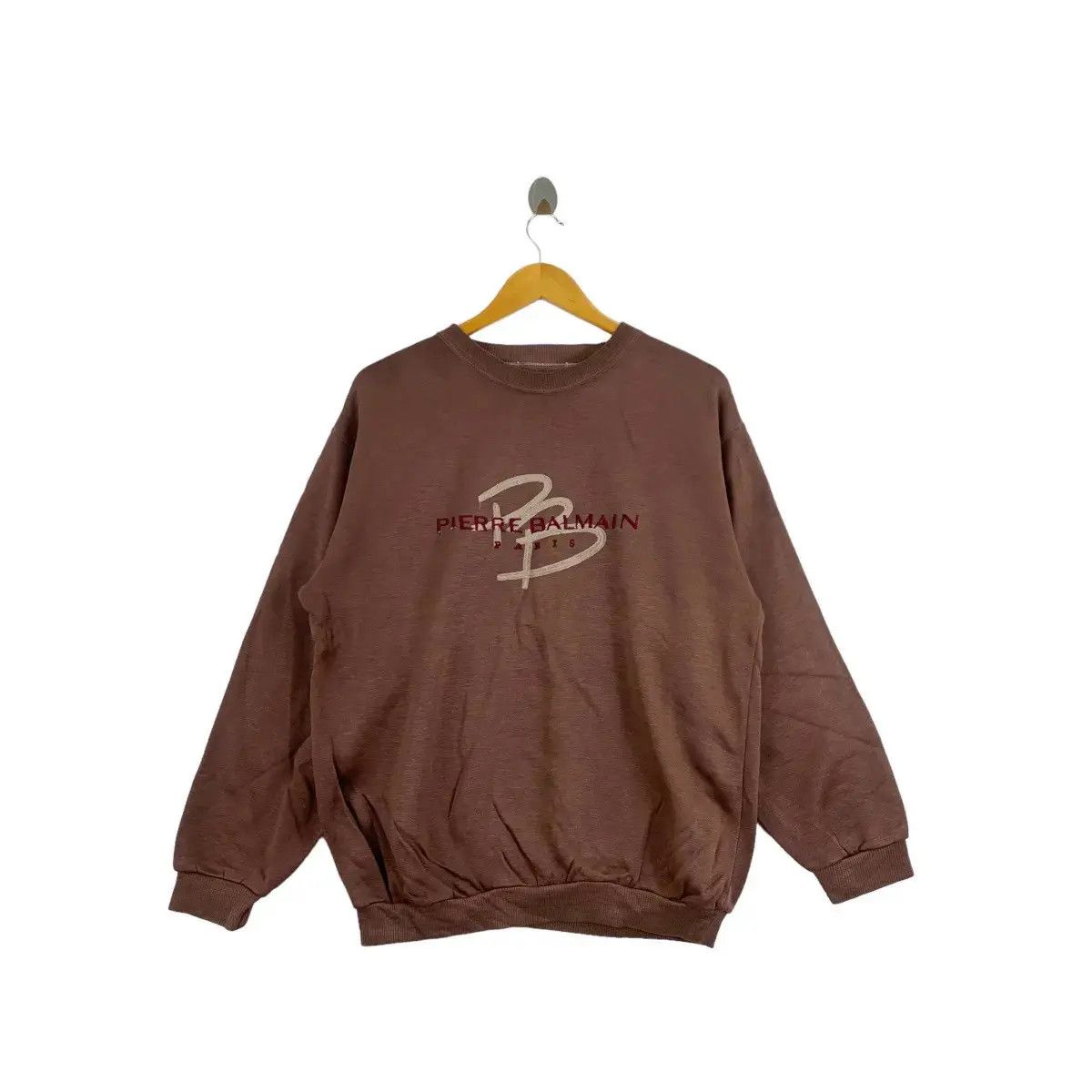 Pierre Balmain Vintage PIERRE BALMAIN PARIS Embroidered Logo Brown Size US XL / EU 56 / 4 - 1 Thumbnail