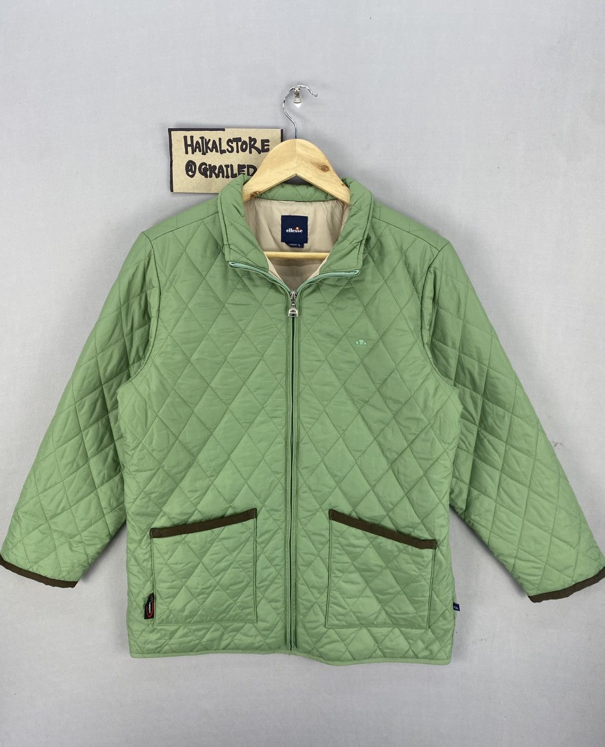 Ellesse Ellese Quilted Nylon Zipper Jacket Size M / US 6-8 / IT 42-44 - 1 Thumbnail