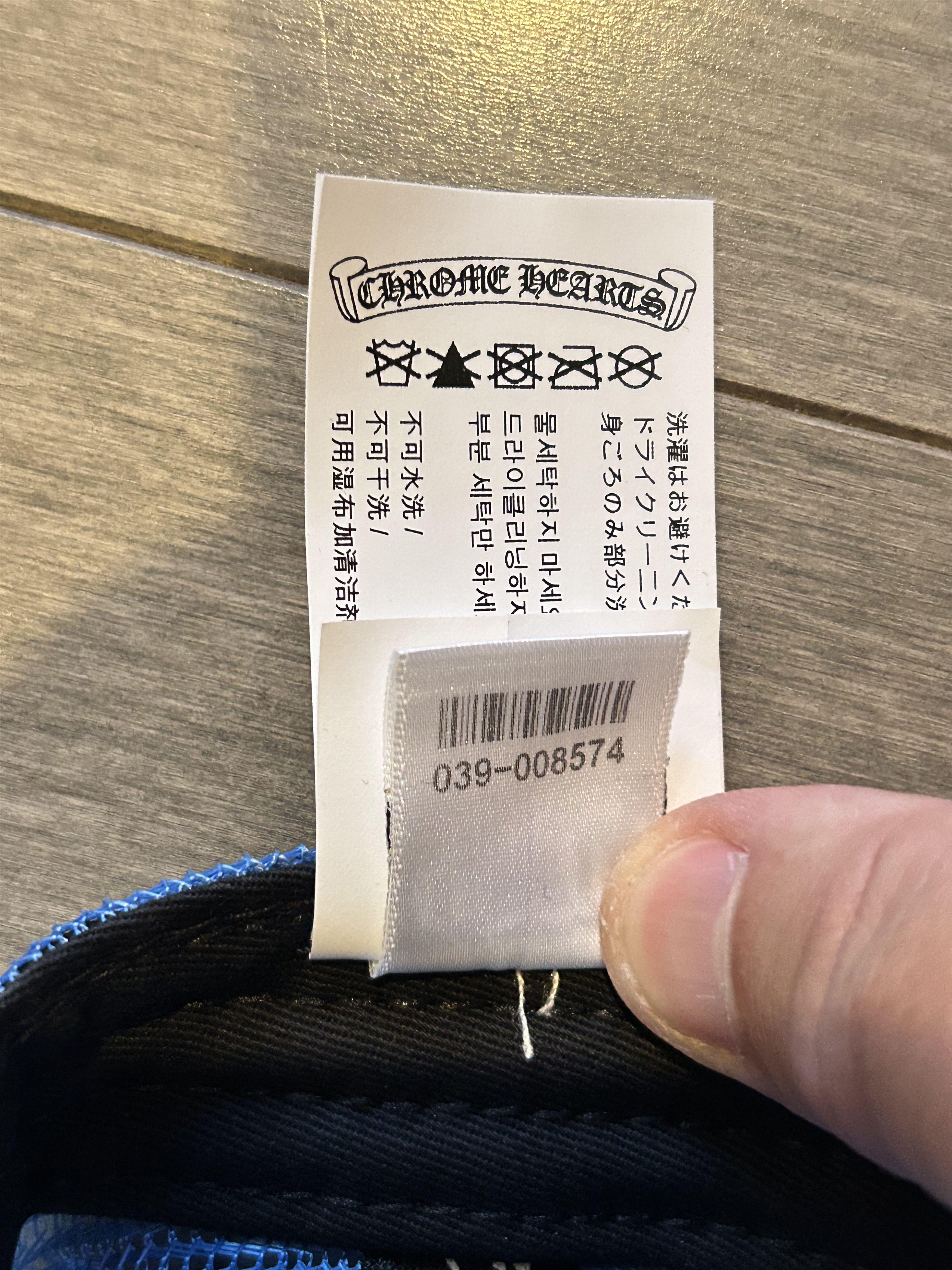 Chrome Hearts Chrome Hearts Cemetery Leather Patch Trucker Hat Blue Size ONE SIZE - 8 Thumbnail