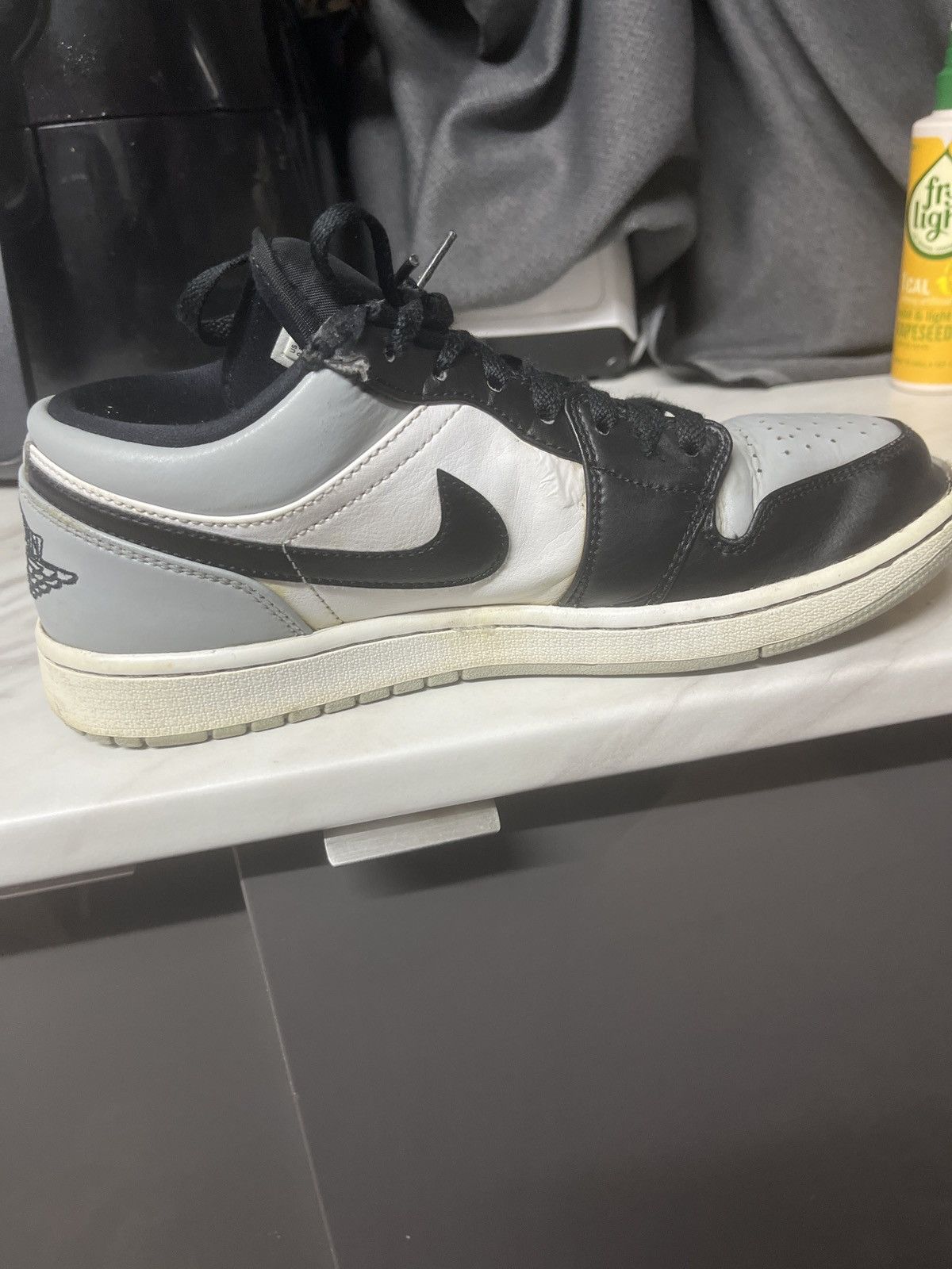 Jordan Brand Air Jordan 1 Low Black White Grey | UK 8.5 Size US 9.5 / EU 42-43 - 6 Thumbnail