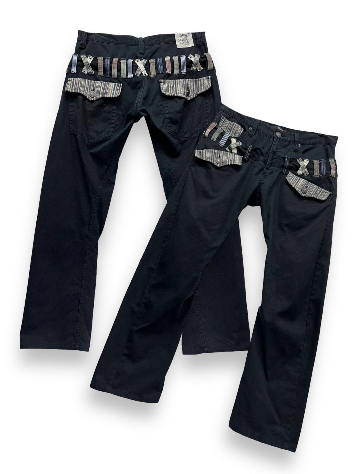 Japanese Brand 🔥DOMINATE Japanese Handcrafted Double Waist Flap Bush Pants Size US 31 - 2 Thumbnail