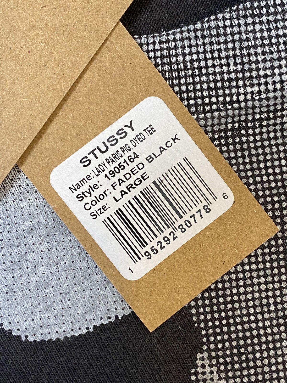 Stussy Stüssy Lady Paris T-shirt L, black, with print new with tag. Size US L / EU 52-54 / 3 - 7 Thumbnail