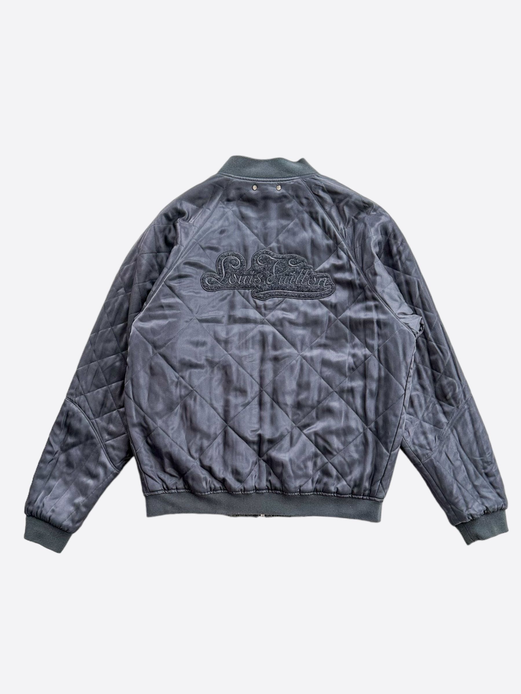 Louis Vuitton Louis Vuitton Navy Embroidered Reversible Bomber Jacket Size US XXL / EU 58 / 5 - 1 Thumbnail