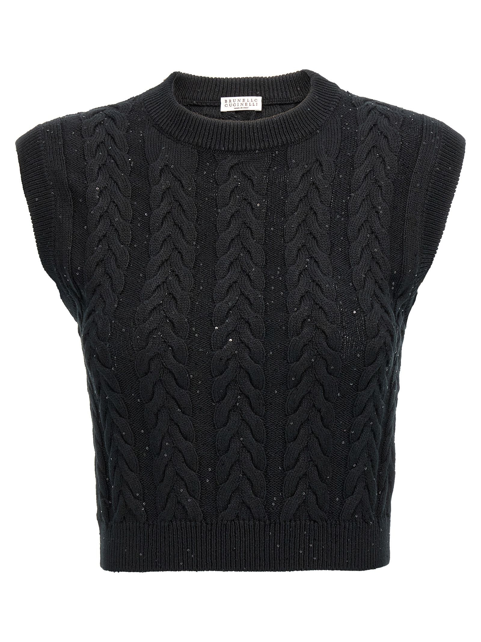 Brunello Cucinelli Double Cable Dazzling Vest Size XL / US 12-14 / IT 48-50 - 1 Thumbnail