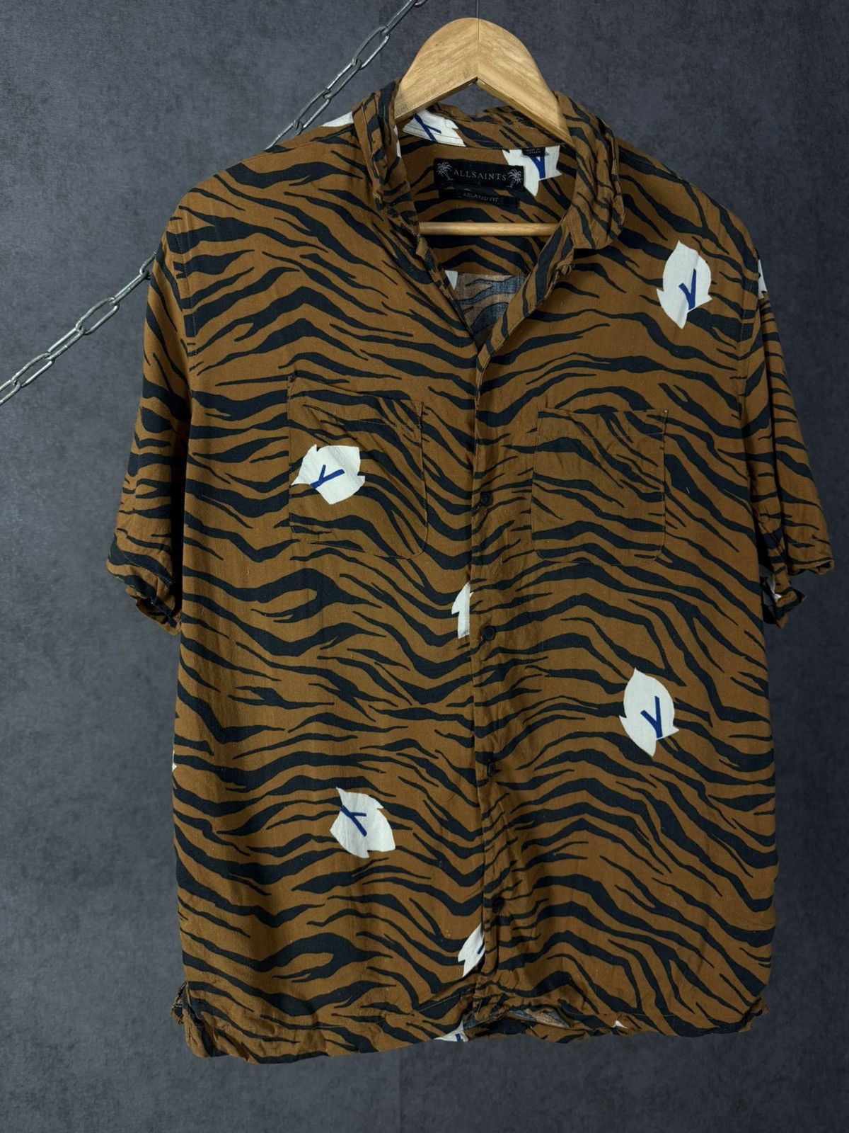 Allsaints Allsaints art crazy hawaiian shirt Size US S / EU 44-46 / 1 - 3 Thumbnail