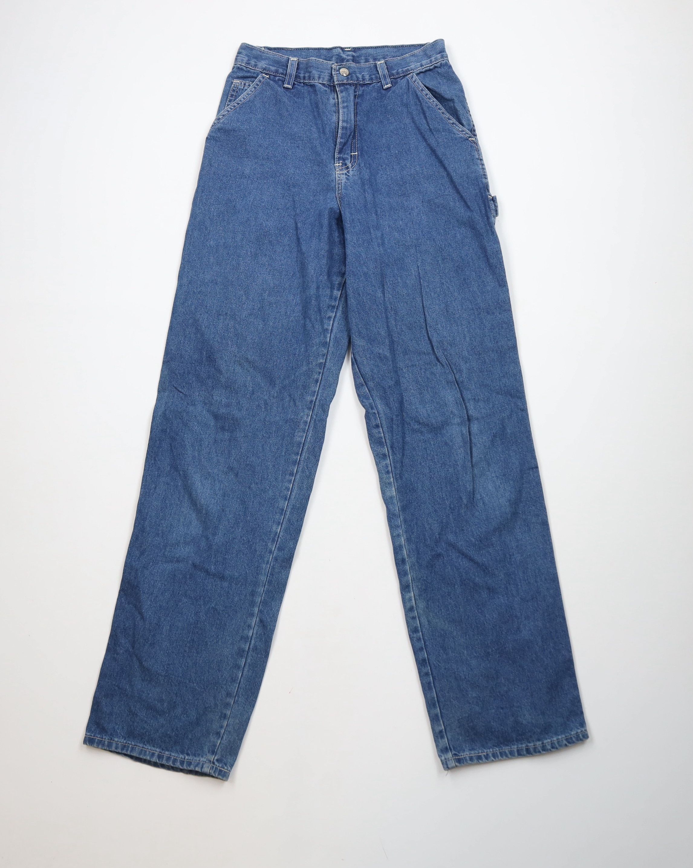 Vintage Vintage 70s Streetwear Workwear Dungaree Denim Jeans USA Size 27" / US 4 / IT 40 - 1 Thumbnail
