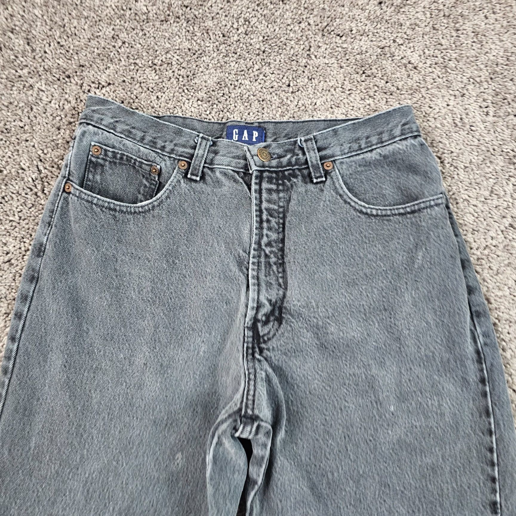 Gap VINTAGE Gap Jeans Women 12 Long Black High Rise Mom Denim USA Made 28x31 Size 28" / US 6 / IT 42 - 2 Thumbnail