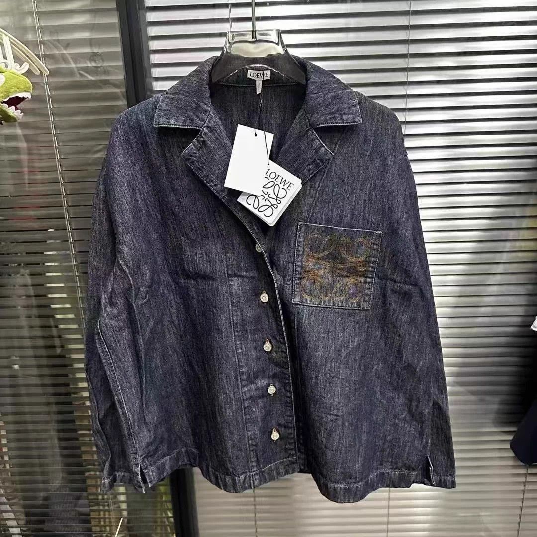 Loewe Loewe Logo Pocket Denim Jacket 38 Size US XXS / EU 40 - 1 Thumbnail