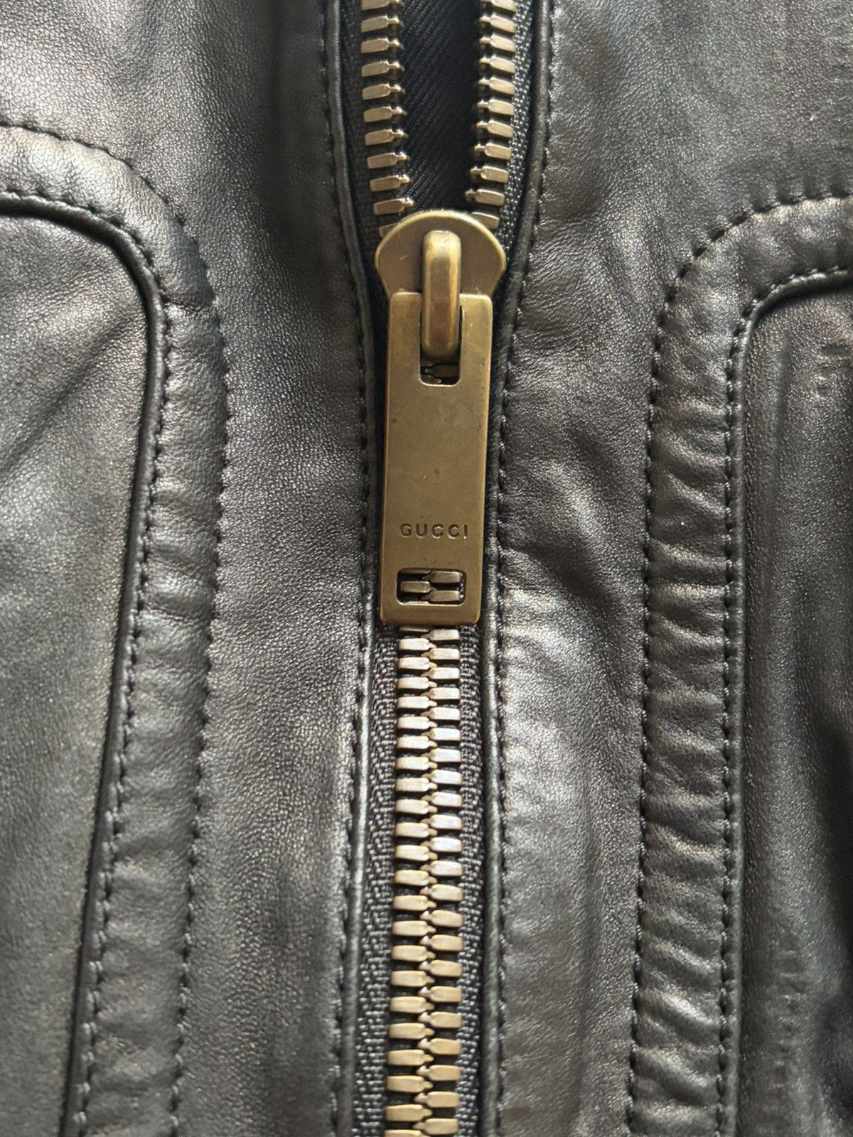 Gucci Gucci Stripe lambskin leatherjacket Size US M / EU 48-50 / 2 - 7 Thumbnail