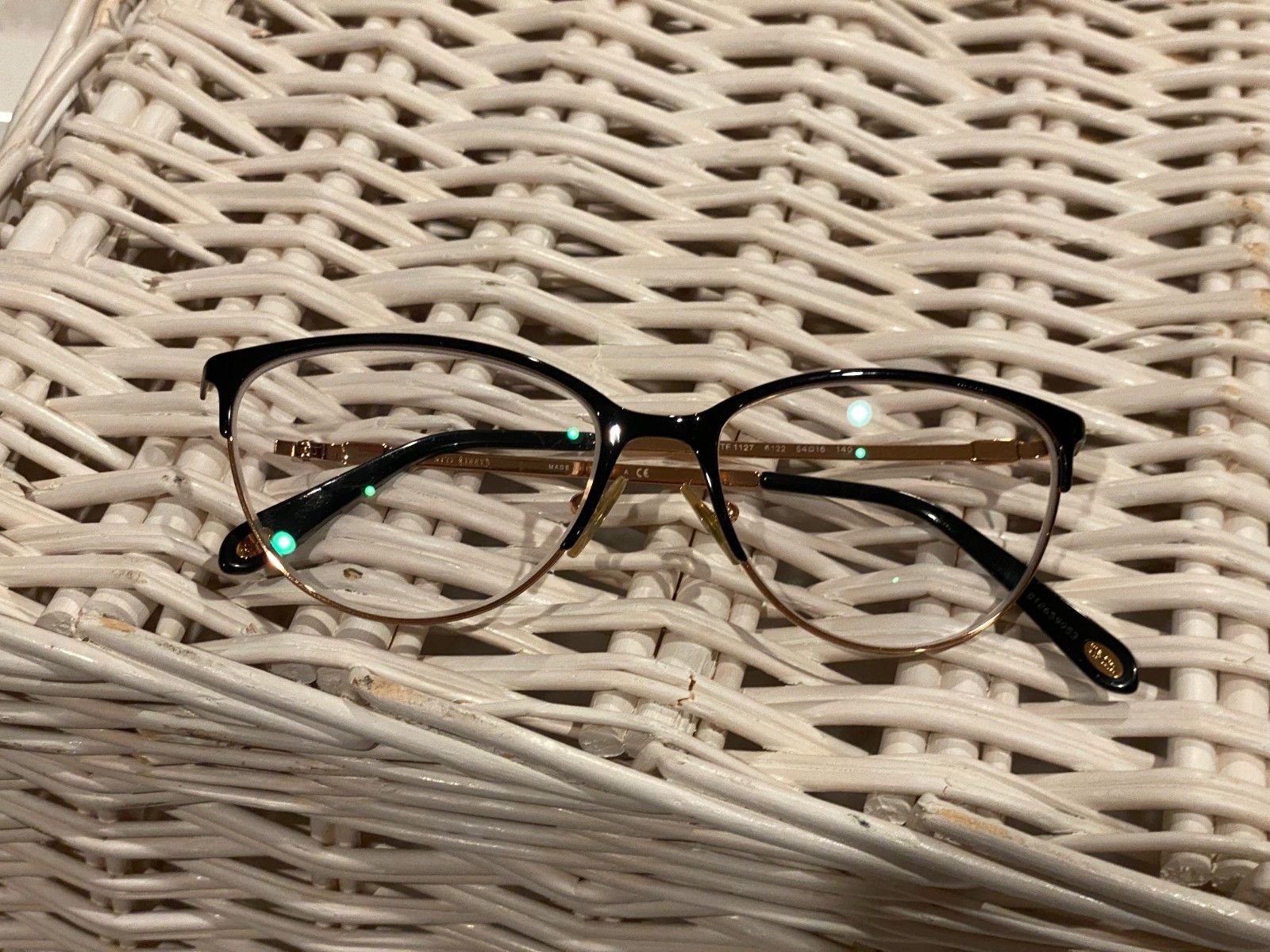 Tiffany & Co. Tiffany & Co TF 1127 6122 Black & Rose Gold Eyeglasses Fram Size ONE SIZE - 8 Thumbnail