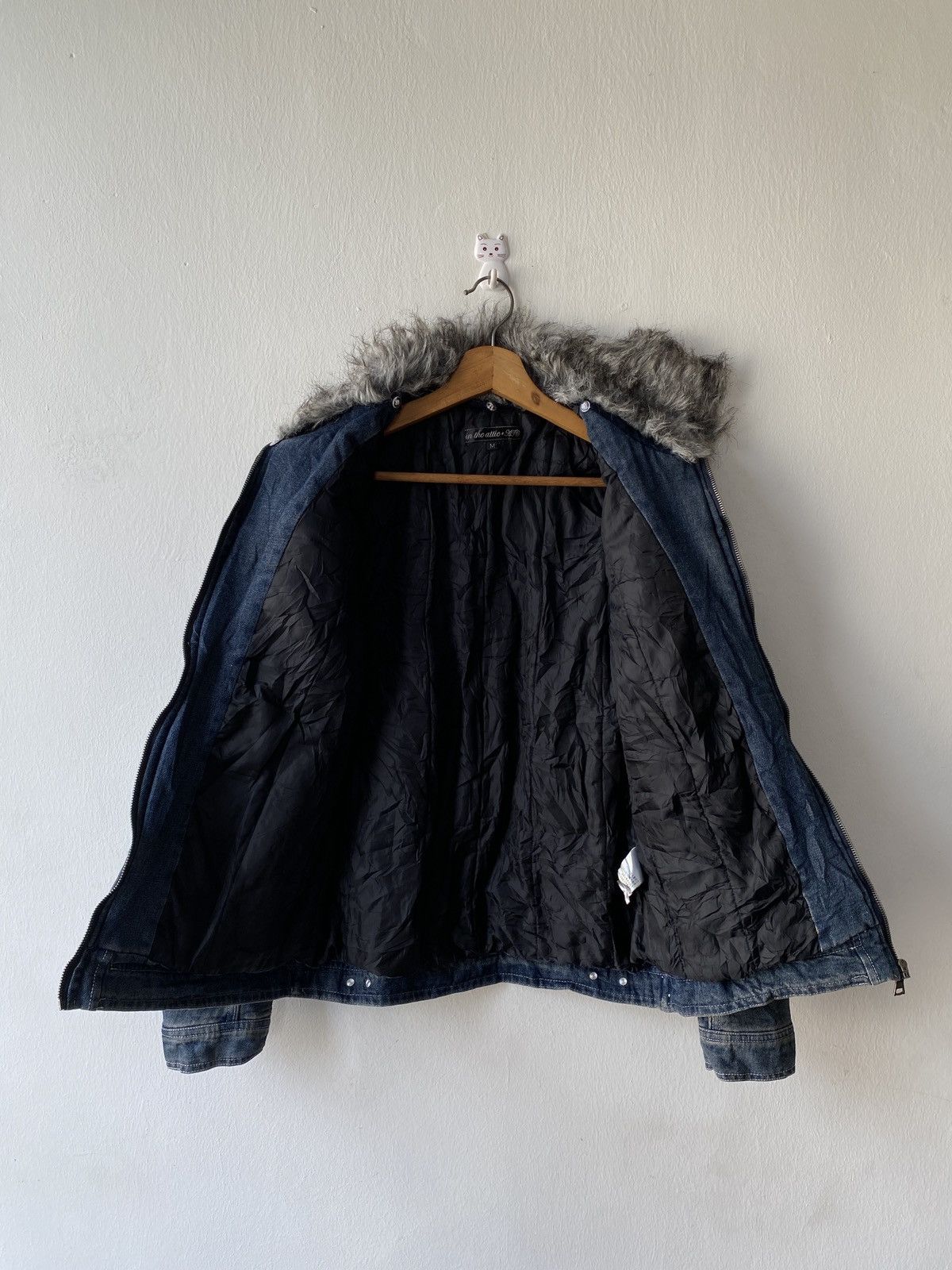 In The Attic In The Attic Japan Faux Fur Denim Jacket Size US M / EU 48-50 / 2 - 10 Thumbnail