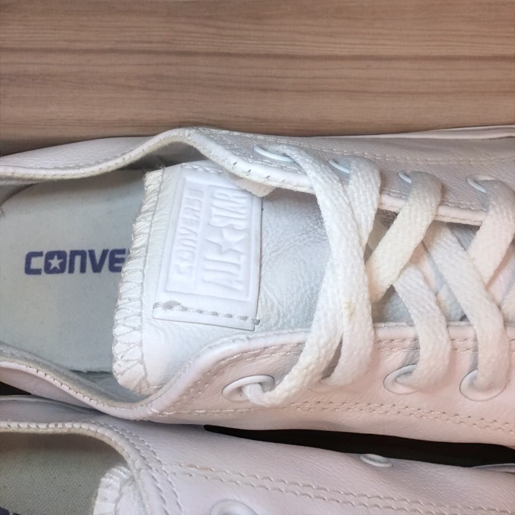 Converse Converse AllStar Low White Leather Shoes 136823C 11.5M/13.5W Size US 11.5 / EU 44-45 - 6 Thumbnail
