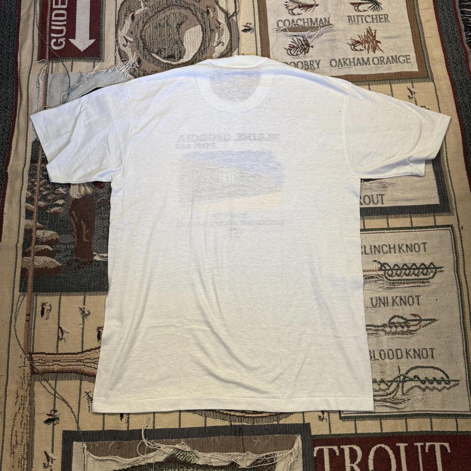 Designer Vintage Jimmy Carter Plains, Georgia Single Stitch Tee Size US XL / EU 56 / 4 - 3 Thumbnail