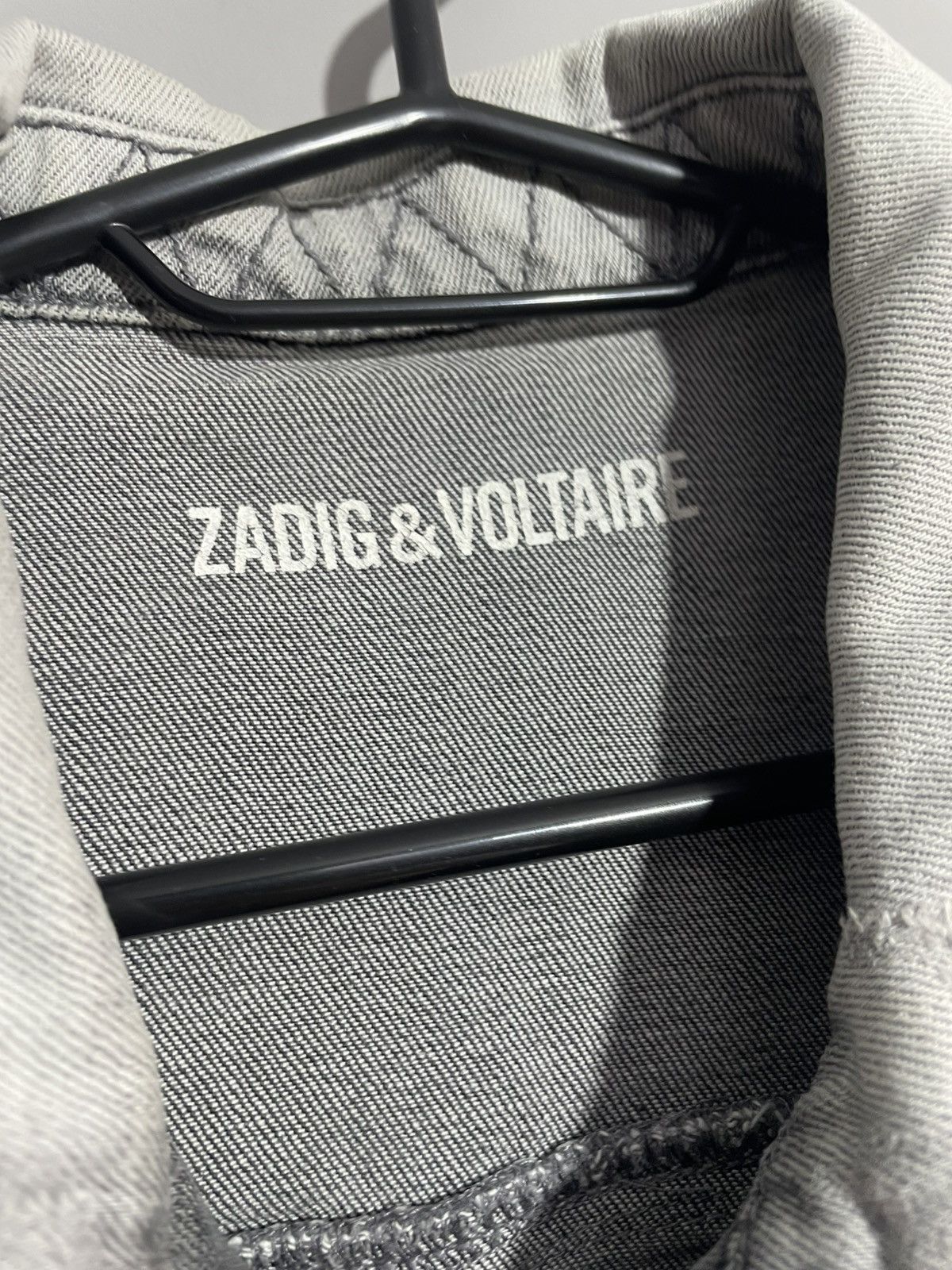 Zadig & Voltaire Zadig & Voltaire ROCK Gray Denim jacket size 16 Size M / US 6-8 / IT 42-44 - 8 Thumbnail