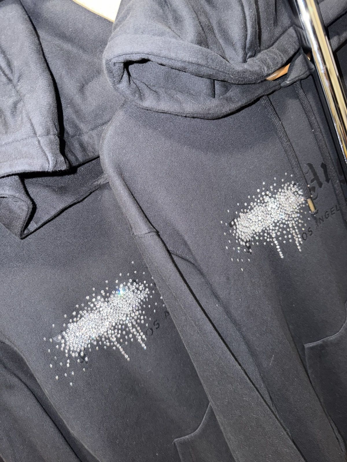 Palm Angels PALM ANGELS RHINESTONE SPRAYED HOODIE read the description Size US M / EU 48-50 / 2 - 3 Thumbnail