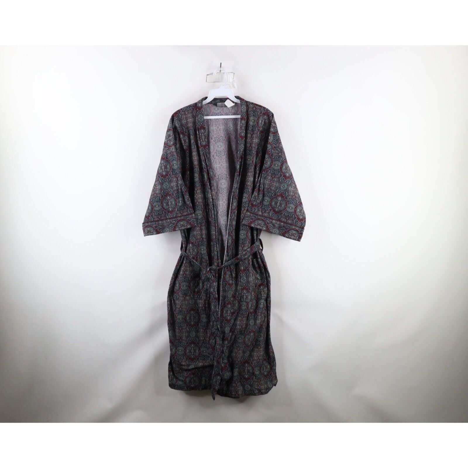 Vintage Vintage 90s Streetwear Rainbow Paisley Chamois Cloth Robe Size US L / EU 52-54 / 3 - 1 Thumbnail
